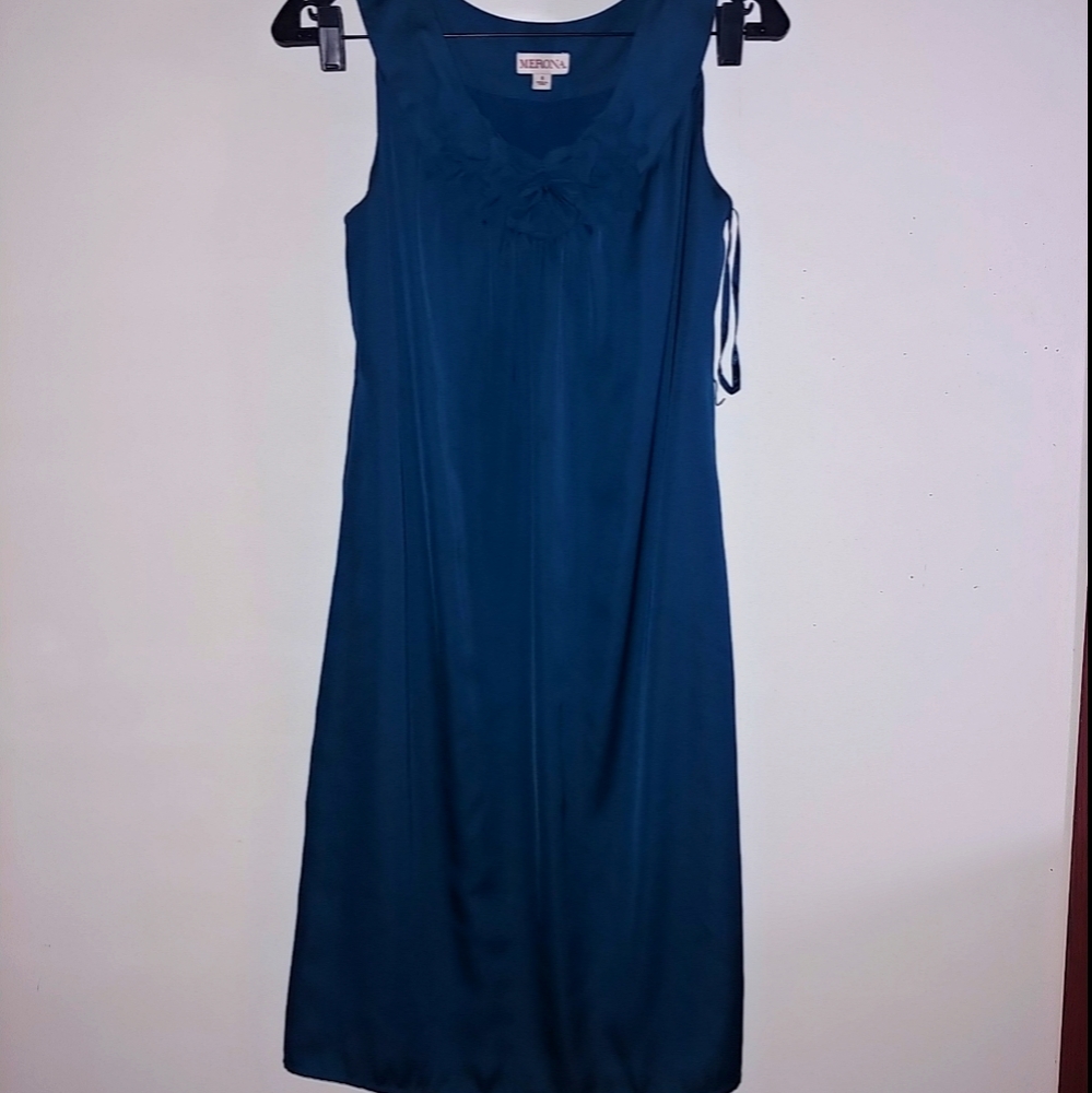 Teal Silky Dress